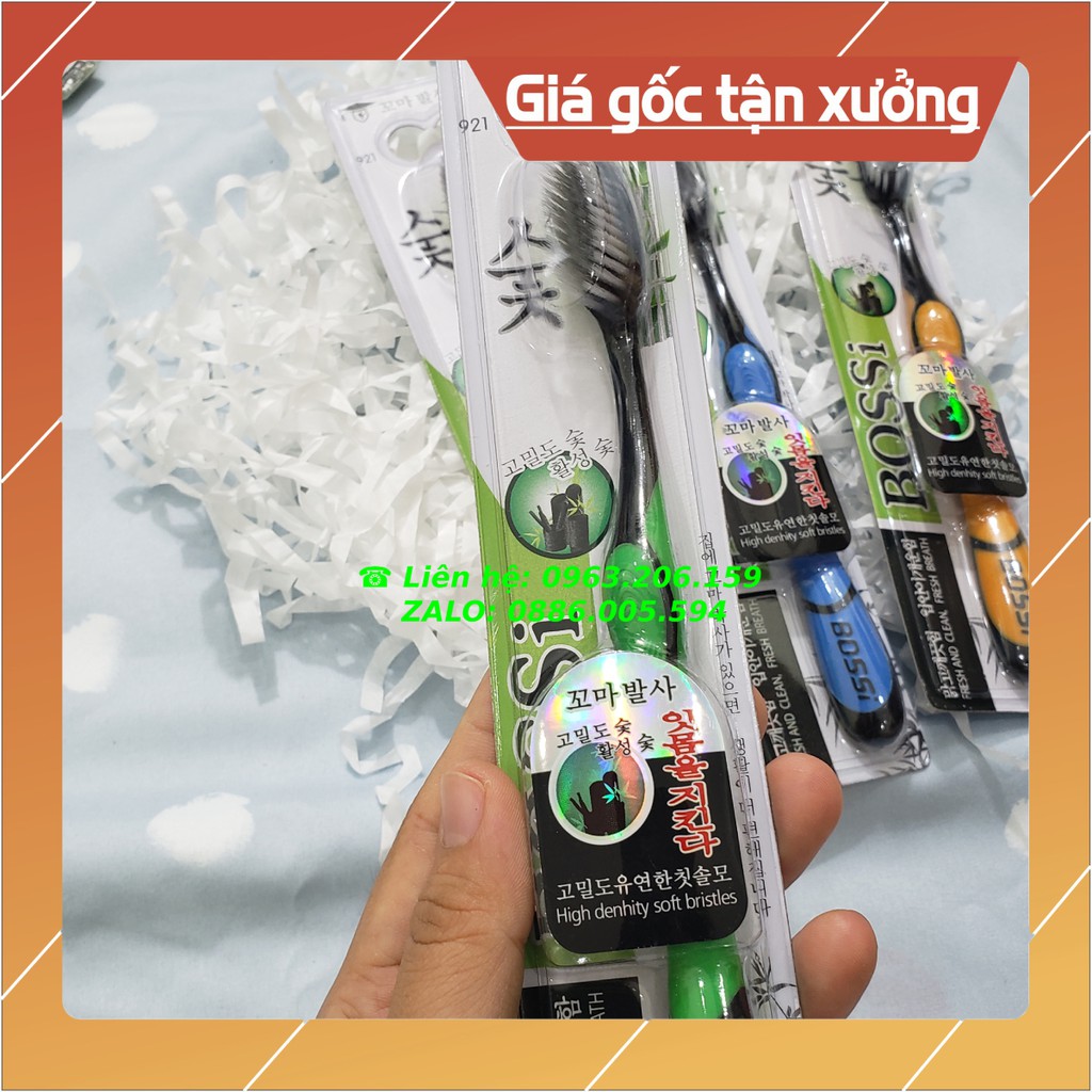 Bàn Chải Đánh Răng Than Tre Hoạt Tính Hàn Quốc BOSSI NO921