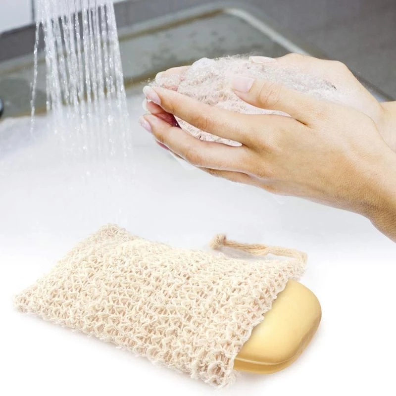Túi Dây Rút Cotton Lanh Chất Lượng Cao Đựng Xà Phòng / Xà Phòng / Massage Tắm