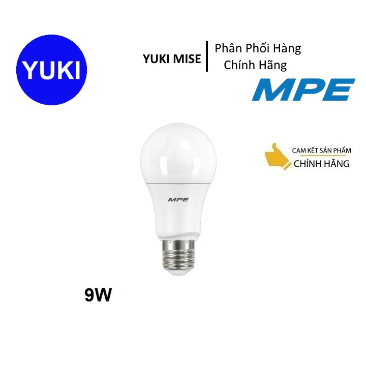 Đèn LED Bulb Cảm Biến Chuyển Động MPE 9W Ánh Sáng Trắng – Hàng Chính Hãng