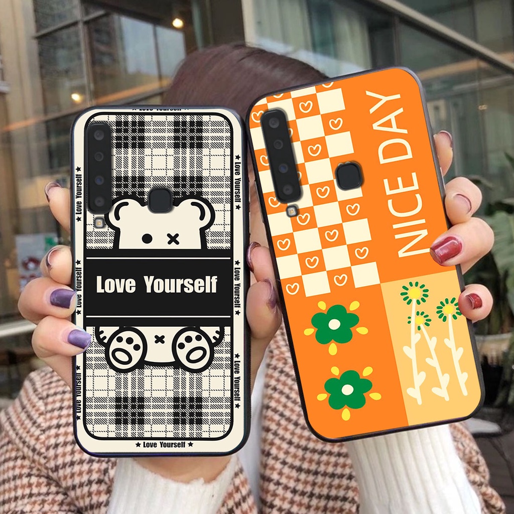 Ốp lưng Samsung A9 2018 happy day, gấu bear dễ thương - BỀN - ĐẸP -BAO GIÁ TOÀN THỊ TRƯỜNG
