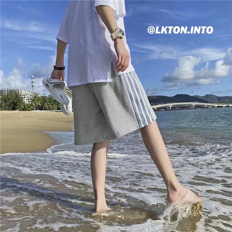 Quần  short thể thao ống rộng họa tiết kẻ sọc thời trang dành cho nam quần đùi thể thao nam  bóng rổ quần dài nam thể thao  quần đi biển quần đá bóng  quần short đen tiếng nhật big size simple