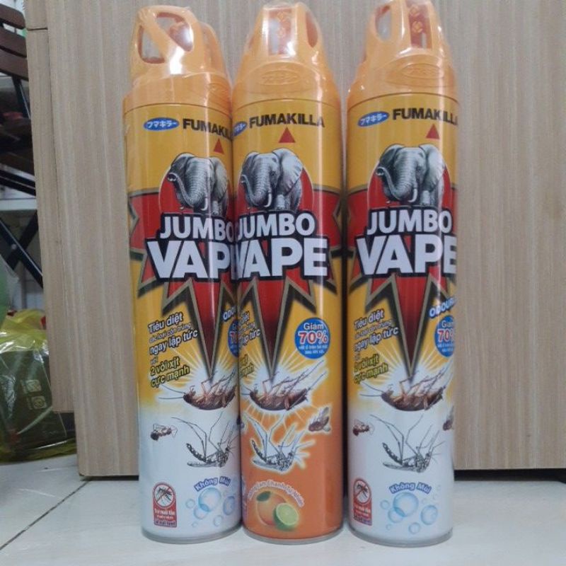 Bình xịt côn trùng jumbo 600ml chanh cam