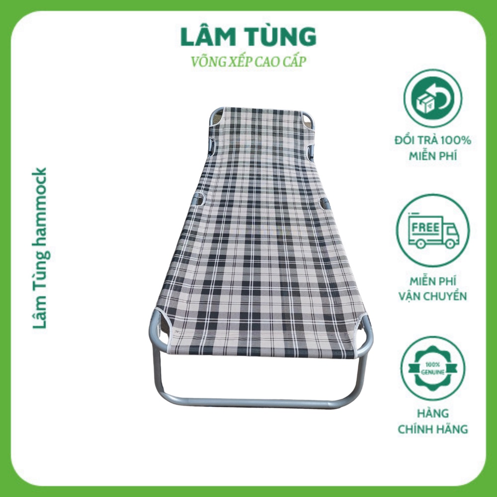 Giường xếp cao cấp,cỡ lớn, khung sắt sơn tĩnh điện loại I Bảo Hành 12 tháng