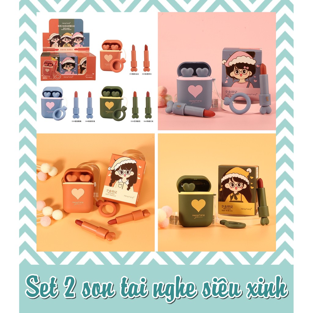 Siêu phẩm son kiểu dáng tai nghe airpod Hengfang | BigBuy360 - bigbuy360.vn