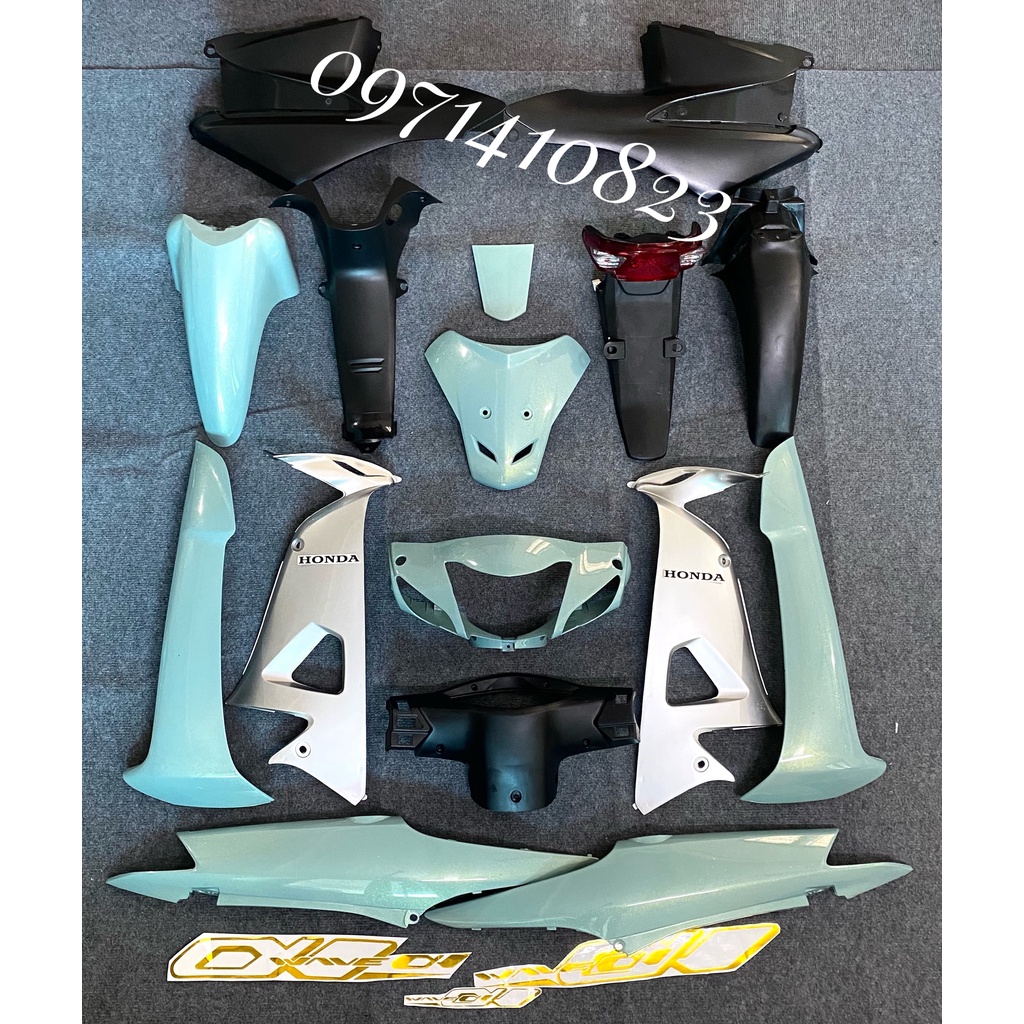 Bộ Vỏ Nhựa Wave Alpha 100 - Wave 50cc - Wave Rs ( kèm tem ) MÀU ĐỘ