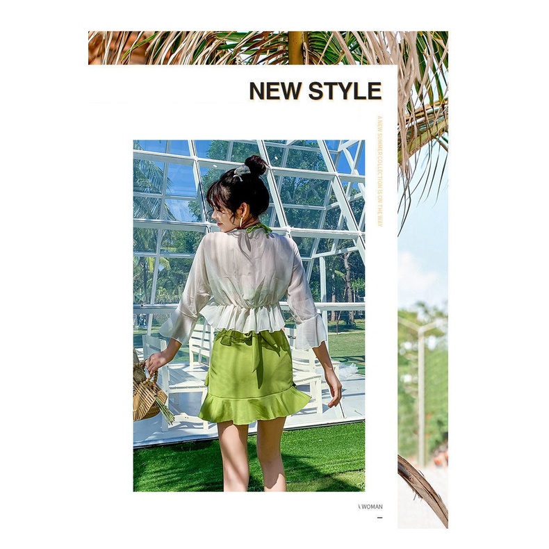 Bộ Đồ Bơi Ba Mảnh Tay Dài Nâng Ngực Thời Trang Quyến Rũ Cho Nữ | BigBuy360 - bigbuy360.vn