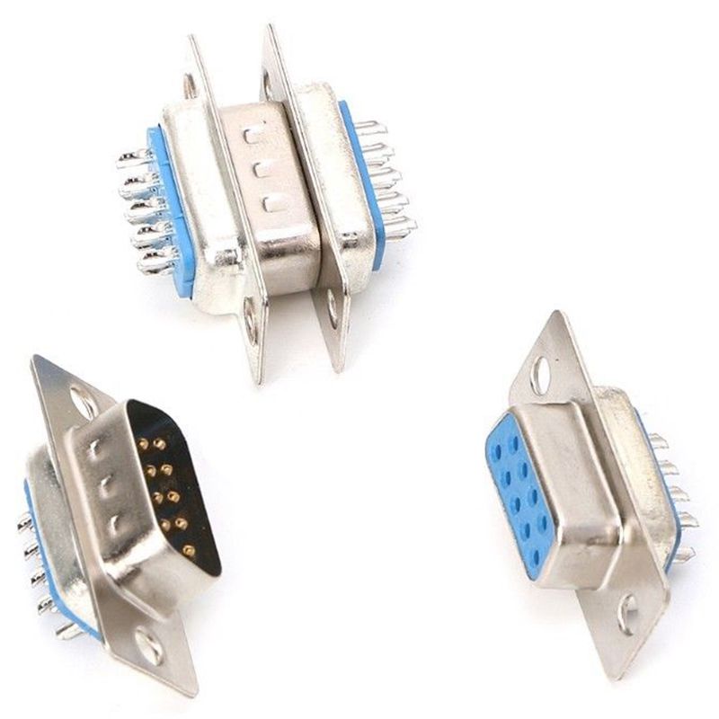 Set 5 Cặp 10 Cặp Đầu Nối Db9 Male Và Female Rs232 9 Pin