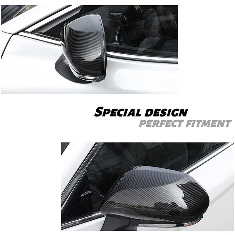 Viền Bảo Vệ Kính Chiếu Hậu Xe Hơi Bằng Sợi Carbon Cho Toyota Camry LE SE 2018-2022