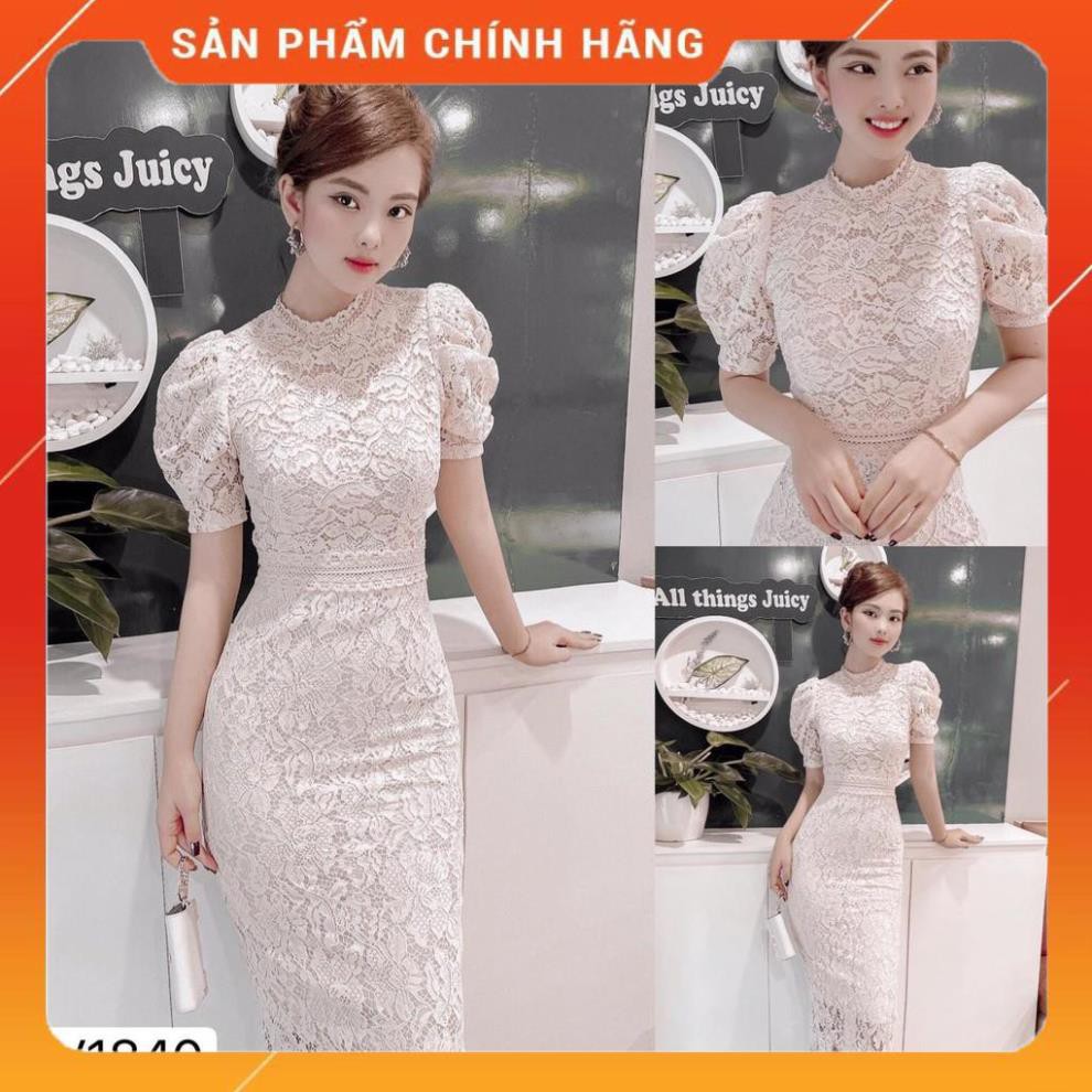 Đầm Body dự tiệc, Đầm dáng ôm ren Hàn cao cấp ❤️ Freeship ❤️ Tay bồng hack chiều cao, tôn dáng