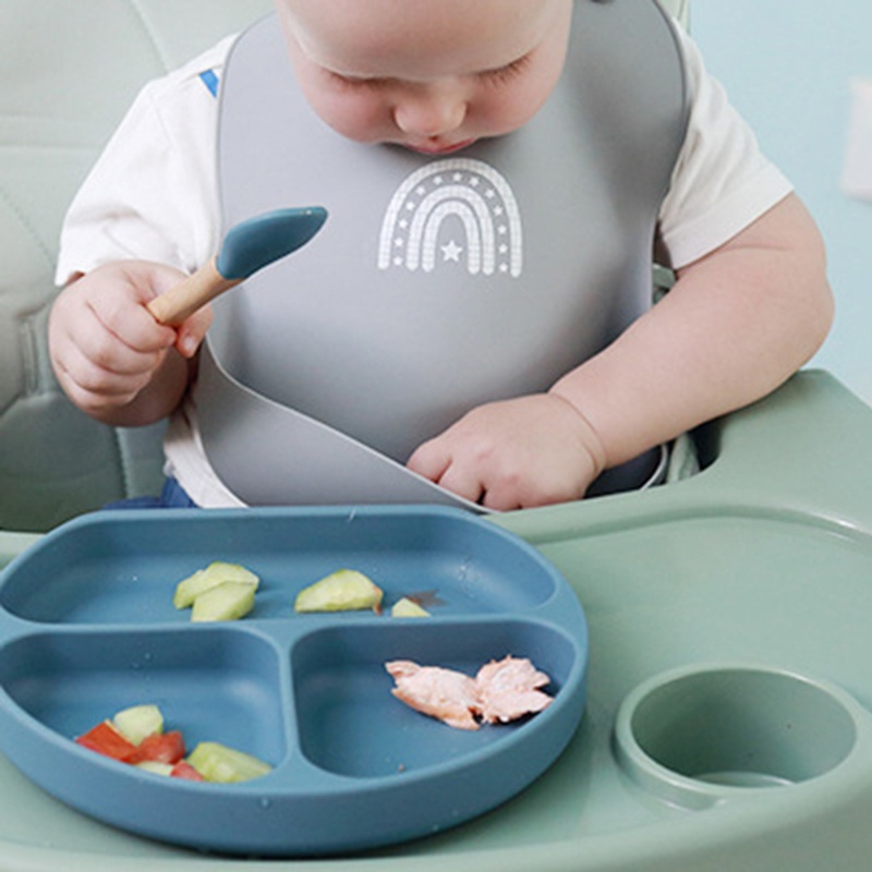 Bộ 2 Yếm Ăn Silicone Chống Nước Cho Bé