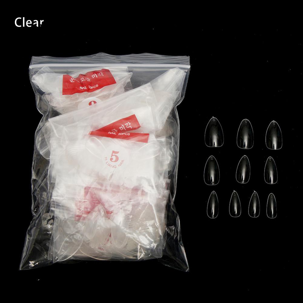 Bộ 500 móng tay giả đầu tròn dùng để làm móng chuyên dụng