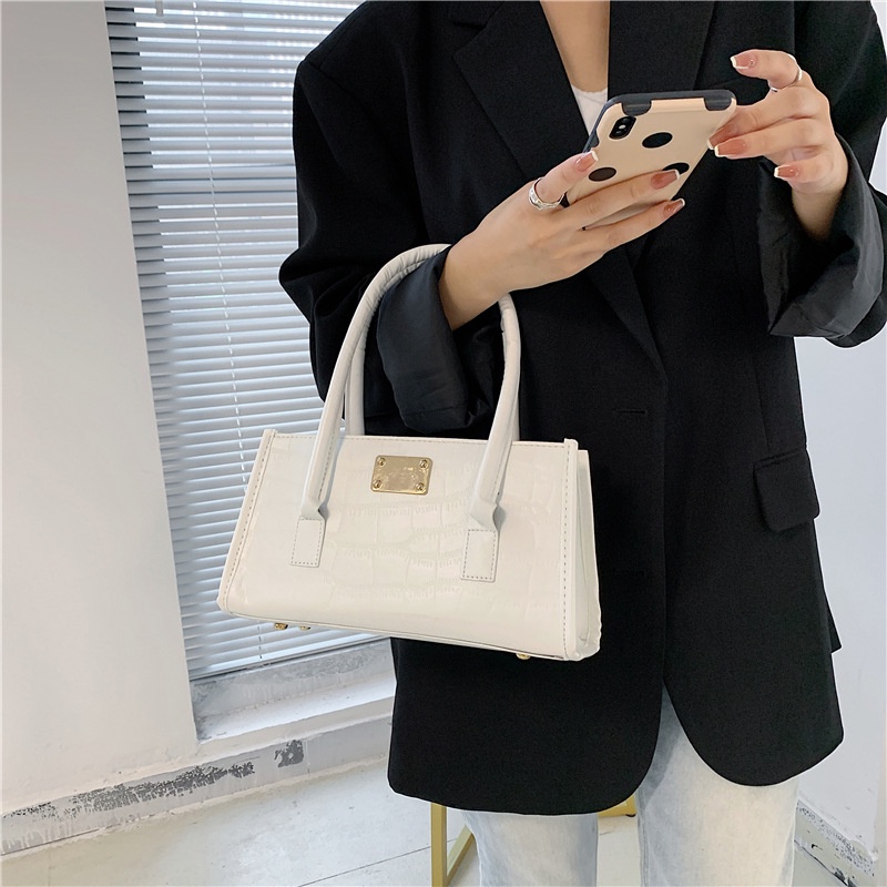 Túi Xách Đeo Vai / Đeo Vai Họa Tiết Vân Đá Phong Cách Hàn Quốc Cổ Điển Thời Trang Cho Nữ