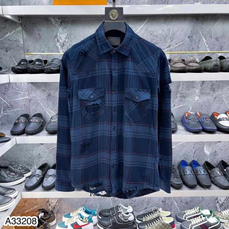 sơ mi BBR kẻ rách vải siêu mềm -  sơ mi kẻ bbr hàng cao cấp