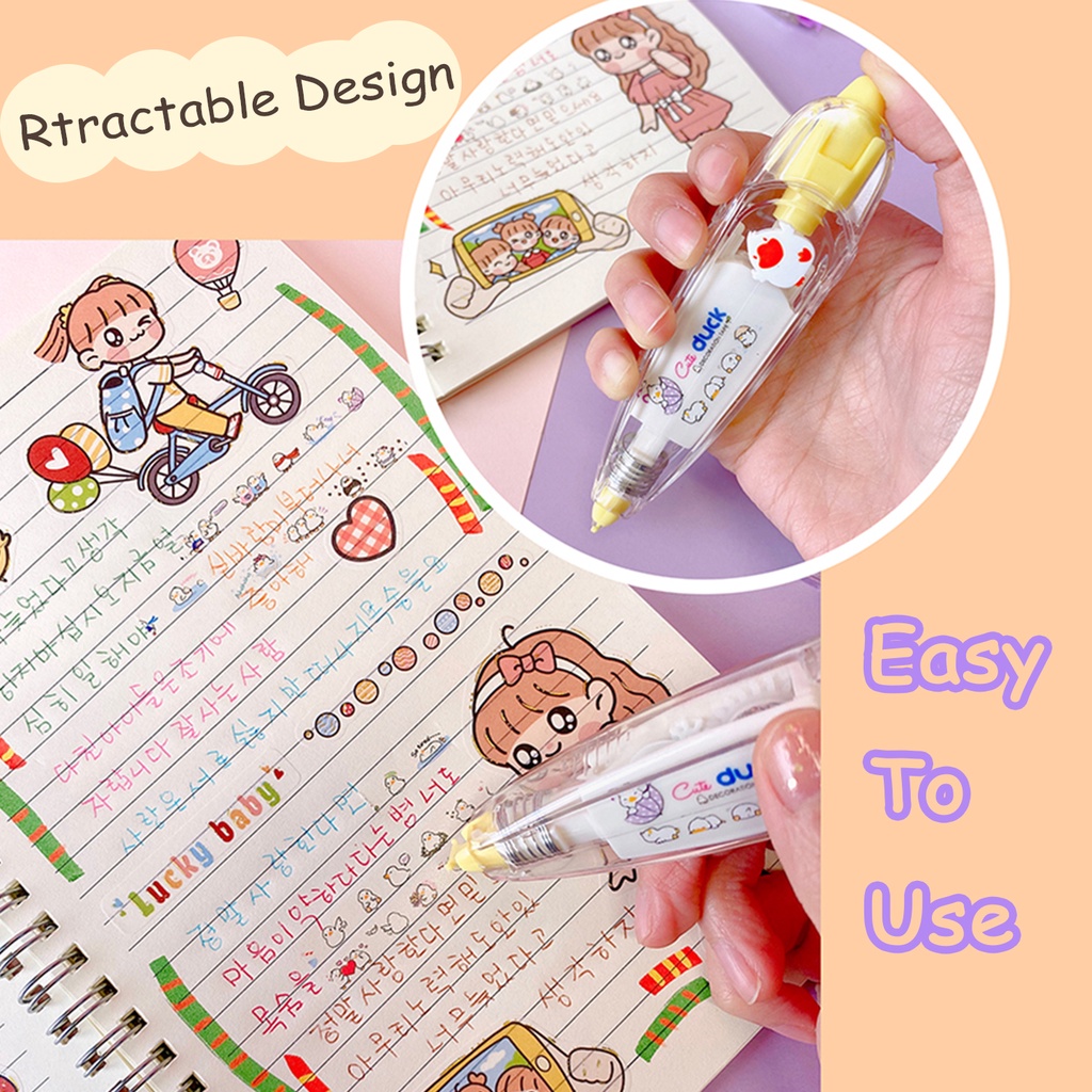 Băng keo dán trang trí sổ tay kiểu hoạt hình dễ thương