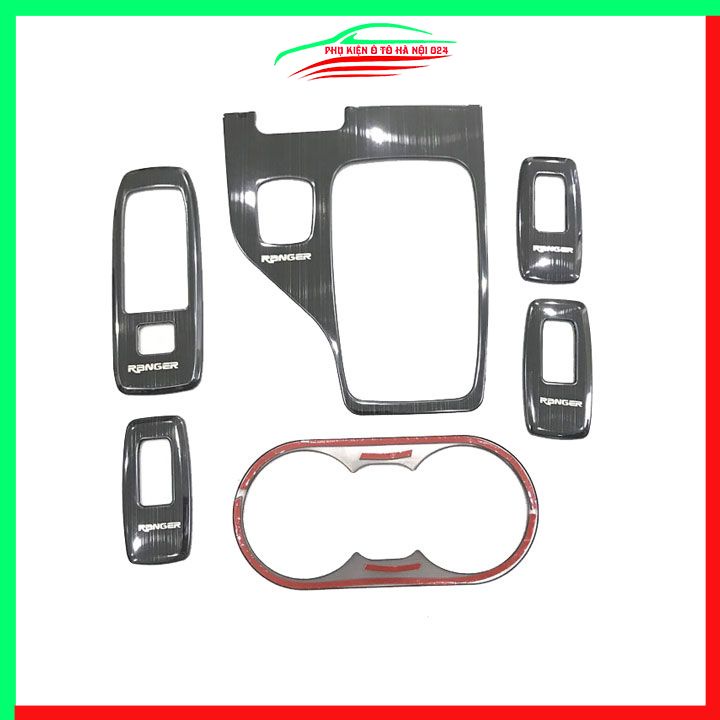 Ốp nội thất cho xe ô tô Ranger 2013-2021 Số Tự Động vân Titan bảo vệ chống trầy xước và làm đẹp xe
