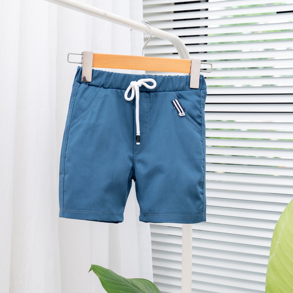 [Mã SKAMLTEX5 giảm 10K đơn 50K] Quần đùi kaki, quần short kaki cho bé trai kaki phong cách hàn quốc từ 6kg- 22kg QK12