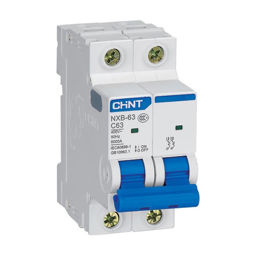 Aptomat CHINT chính hãng MCB NXB-2P 32/40/50/63A/125A dòng cắt 6ka