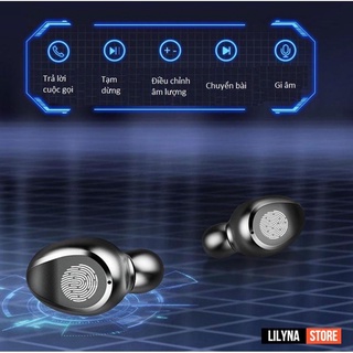 Tai nghe không dây F9 Tws 5.0 quốc tế không dây cảm ứng, tai nghe bluetooth f9 chống nước tích hợp sạc dự phòng