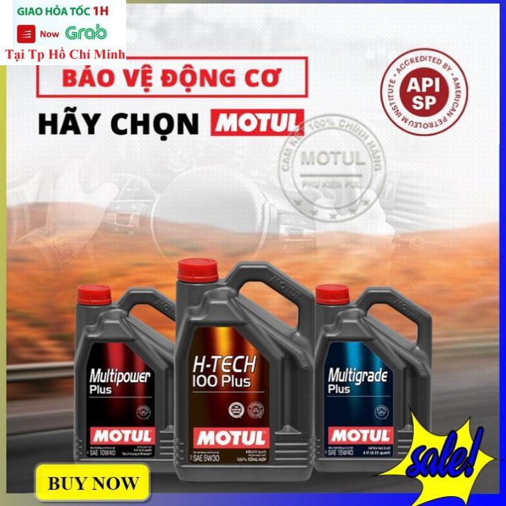 Nhớt Xe Hơi Motul Multigrade 20W50 Bình 4 Lít - Hàng Chính Hãng Check Code