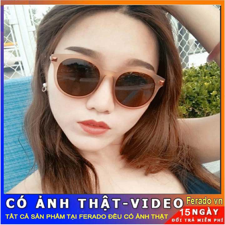 Mắt kính V trà cực hot sang chảnh