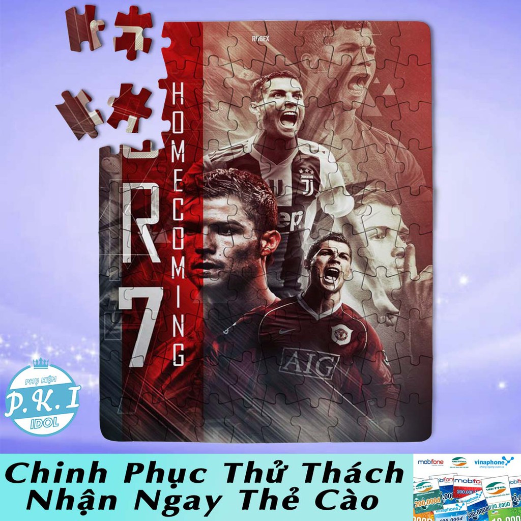 HÀNG XUẤT KHẨU - Tranh Ghép Hình Puzzle Cristiano Ronaldo - QUÀ TẶNG CAO CẤP CHO FAN ANH Cr7