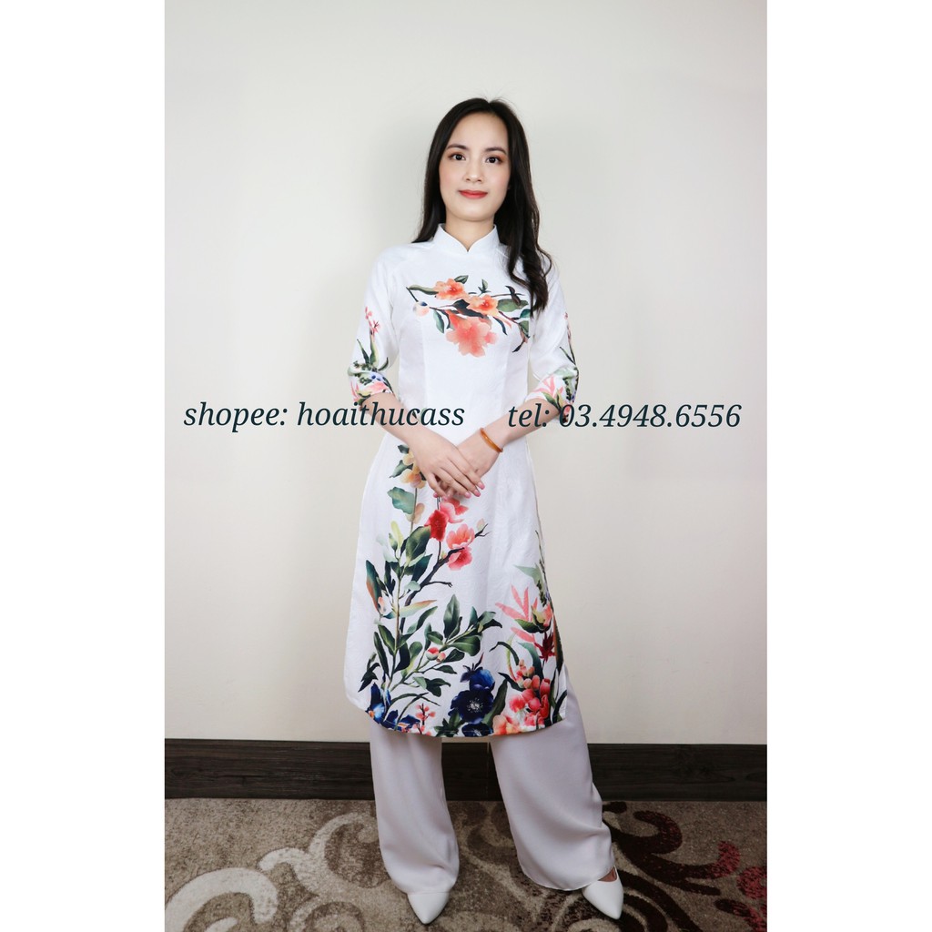 ÁO DÀI CÁCH TÂN GẤM MÃ SP CG22