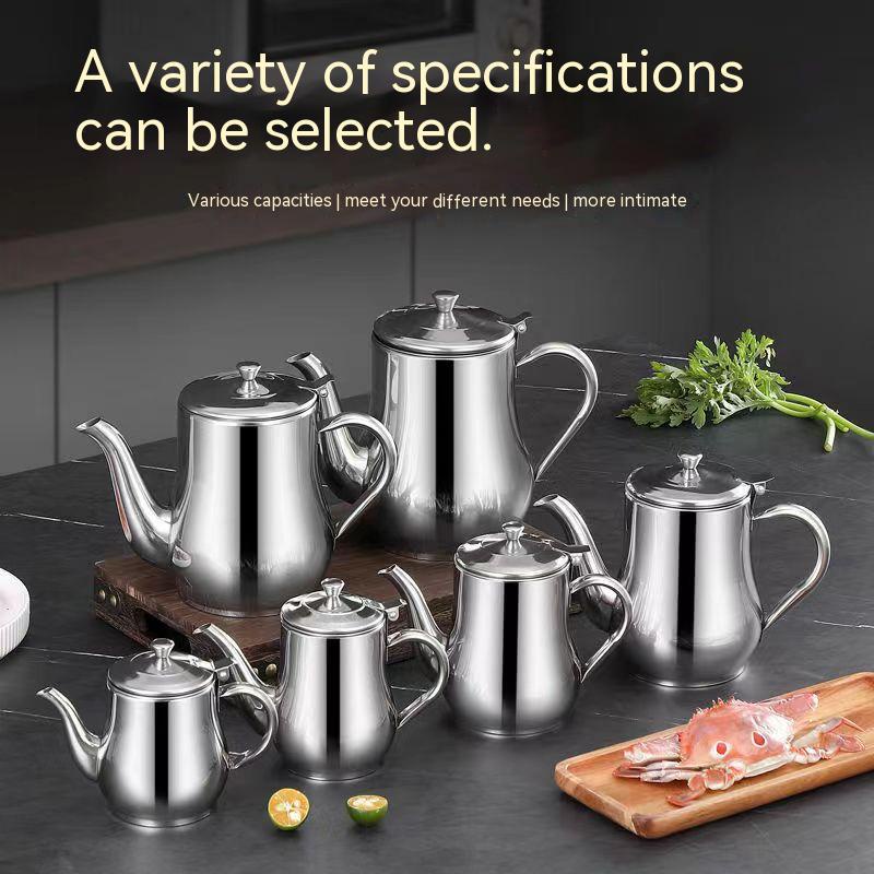 Bình Lưới Lọc Dầu Bằng Thép Không Gỉ Chống Rò Rỉ Tiện Dụng Cho Gia Đình