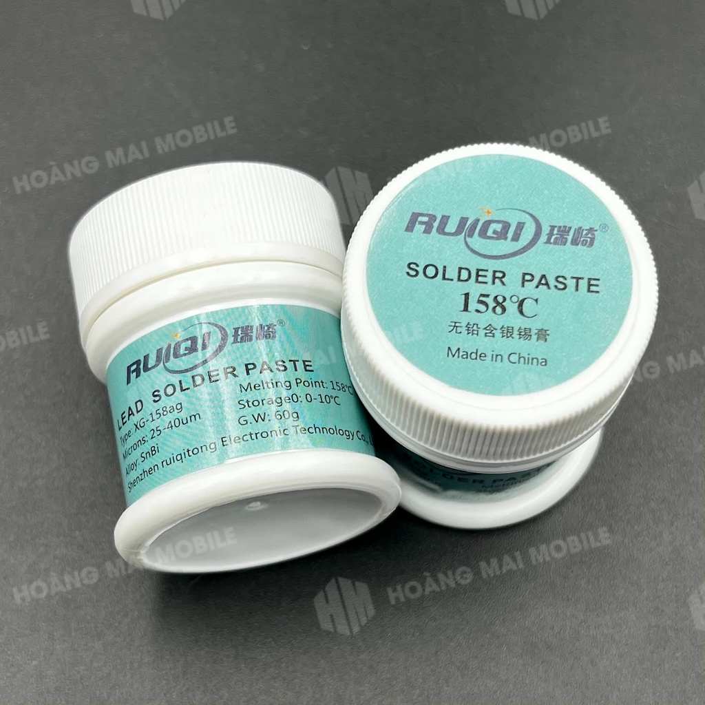 Thiếc hàn bột RuiQi (138 - 158 - 183 độ) 60g