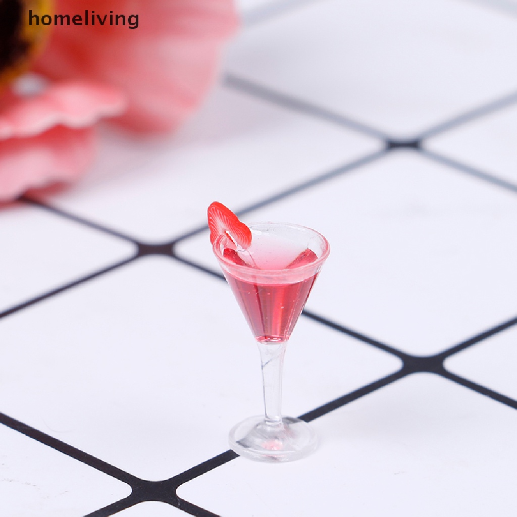 Ly Thủy Tinh Uống Rượu mini Tỉ Lệ 1: 12 Trang Trí Nhà Búp Bê