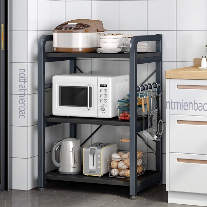 Kệ bếp kệ lò vi sóng FUNA khung sắt sơn tĩnh điện, chân kệ nó nút tăng giảm chống cập kênh hoàn toàn - KB01 | BigBuy360 - bigbuy360.vn