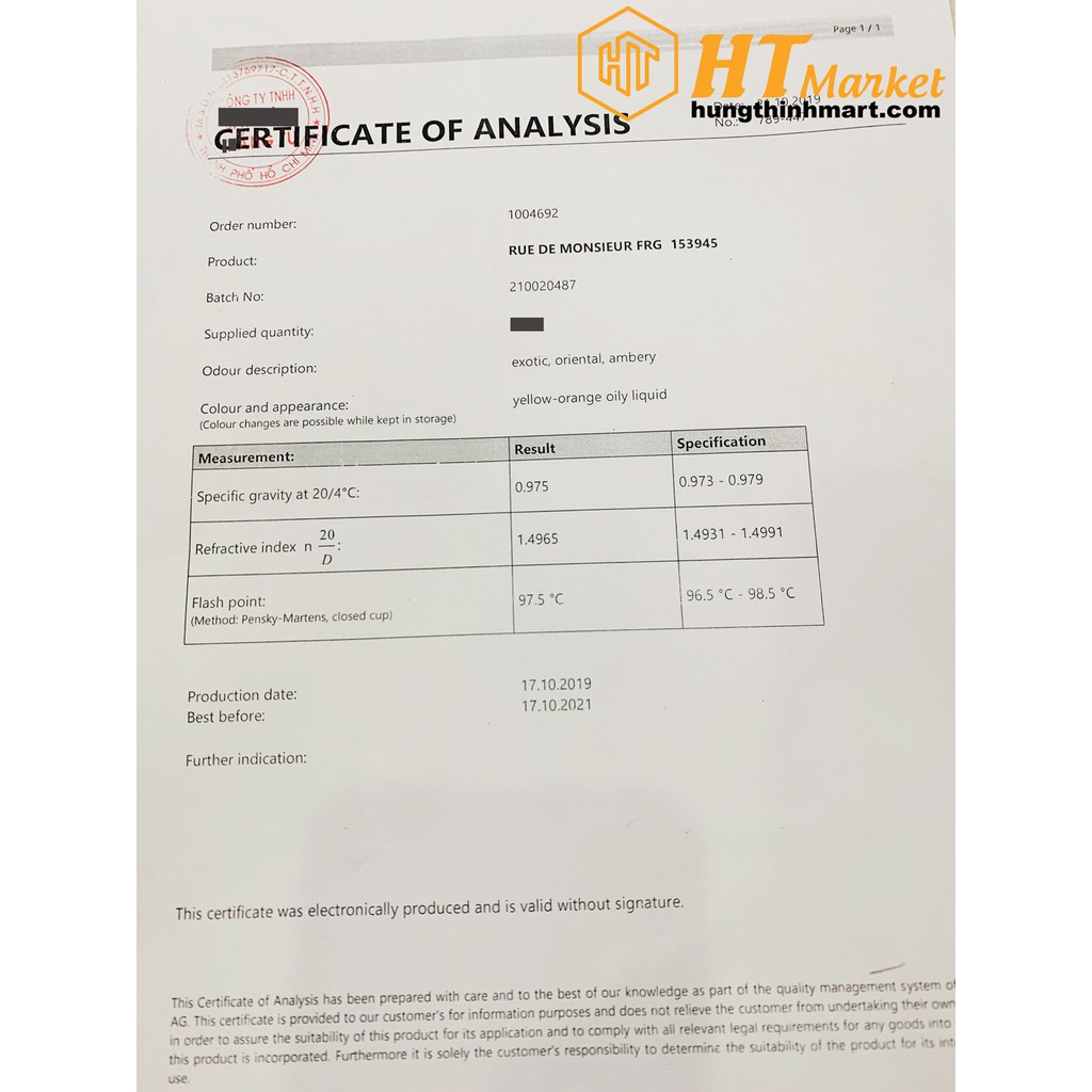 Tinh Dầu Nước Hoa Dubai Chính Hãng 100% Kèm Giấy Nhập Khẩu Do HT Market Phân Phối (Shopee Trợ Giá) | BigBuy360 - bigbuy360.vn