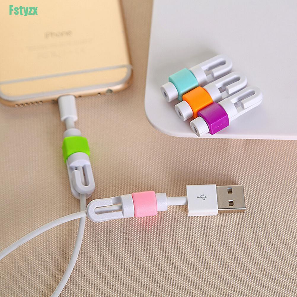 fstyzx 2 Pcs Data Line Protection Anti Breaking Protective Sleeve For Earphone Line