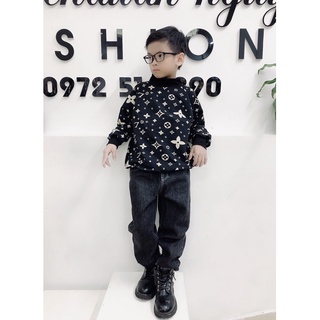 áo nỉ hoạ tiết cho bé có sẵn