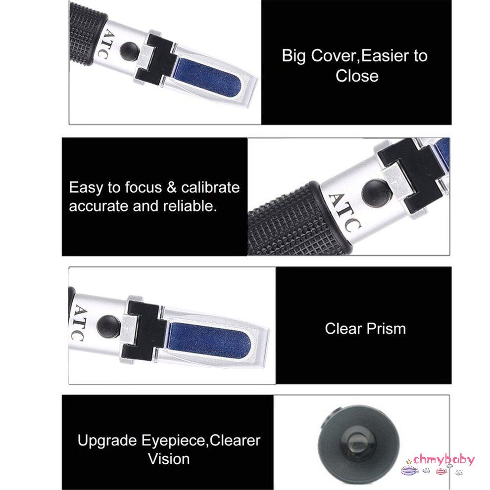 Khúc xạ kế 0 ~ 32% Đường quang Đồ uống Thực phẩm Đồ uống Máy đo hàm lượng ATC [8/18]