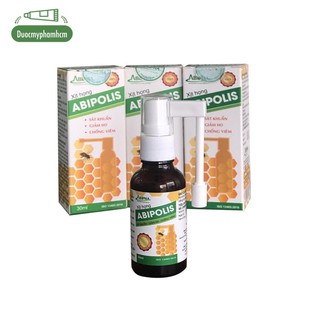 Xịt họng Abipolis – Keo ong kháng khuẩn, giảm ho, chống viêm
