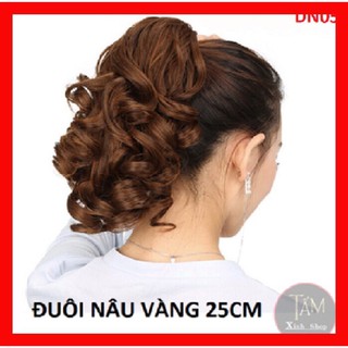 Đuôi tóc giả xoăn lọn đẹp - tóc giả đẹp 25cm hàng cao cấp loại 1