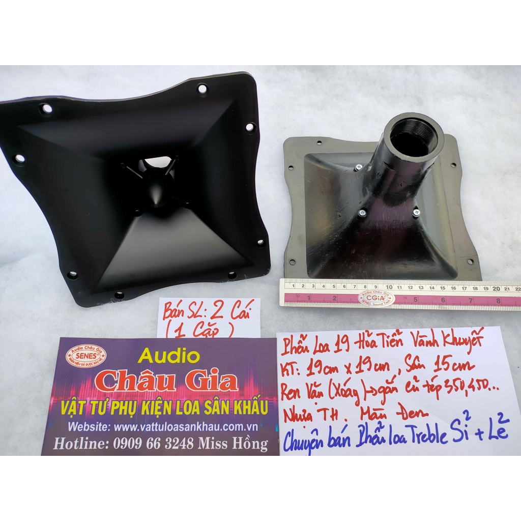 Phễu loa treble 19cm khuyết hỏa tiễn 2 cái Audio Châu Gia