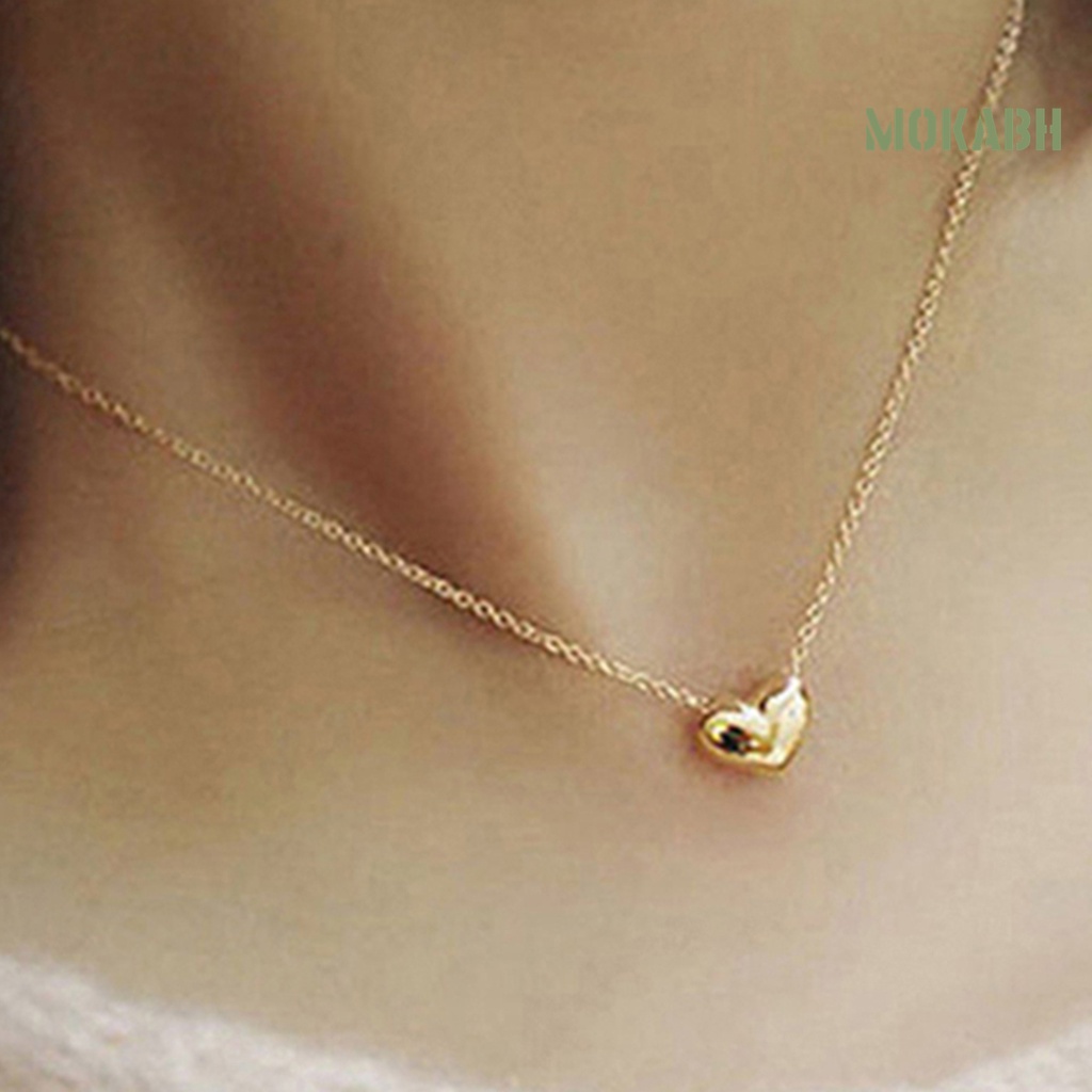 Vòng cổ Nhiều Lớp Mặt Hình Lá Và Trái Tim Thời Trang Cho Nữ