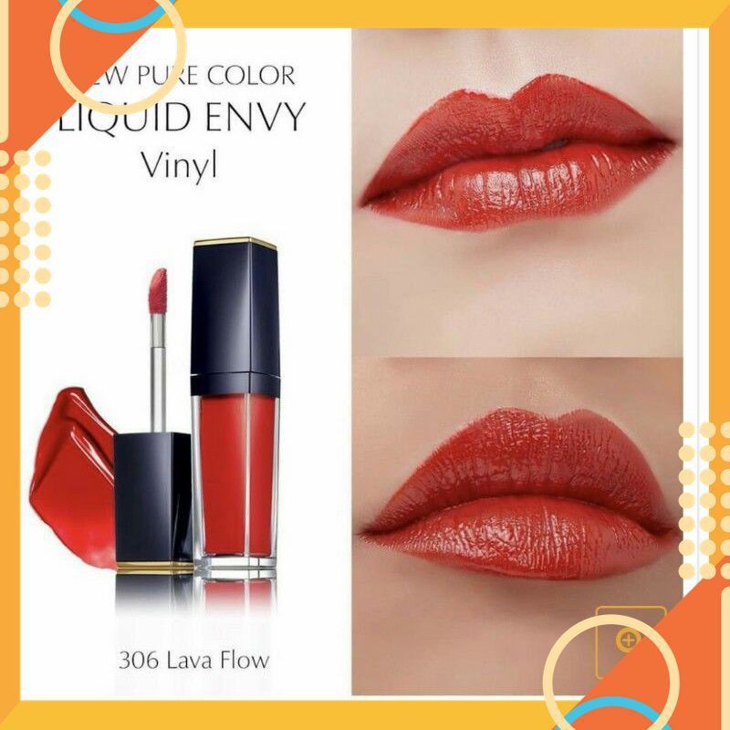 Son kem lì Estee Lauder pour Color Envy màu 306 - Son Estee Lauder màu đỏ cam - Son màu đỏ cam - son