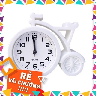 Đồng hồ  [𝙨𝙖𝙡𝙚]  Đông hồ để bàn hình xe đạp (4 màu), kiểu dáng dễ thương, hệ thống kim số rõ ràng, tiện lợi 7629
