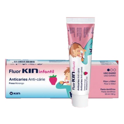 Polikid |  Kem Đánh Răng Kin Cho Bé 1 - 6 Tuổi - FluorKin Infantil tub 7g