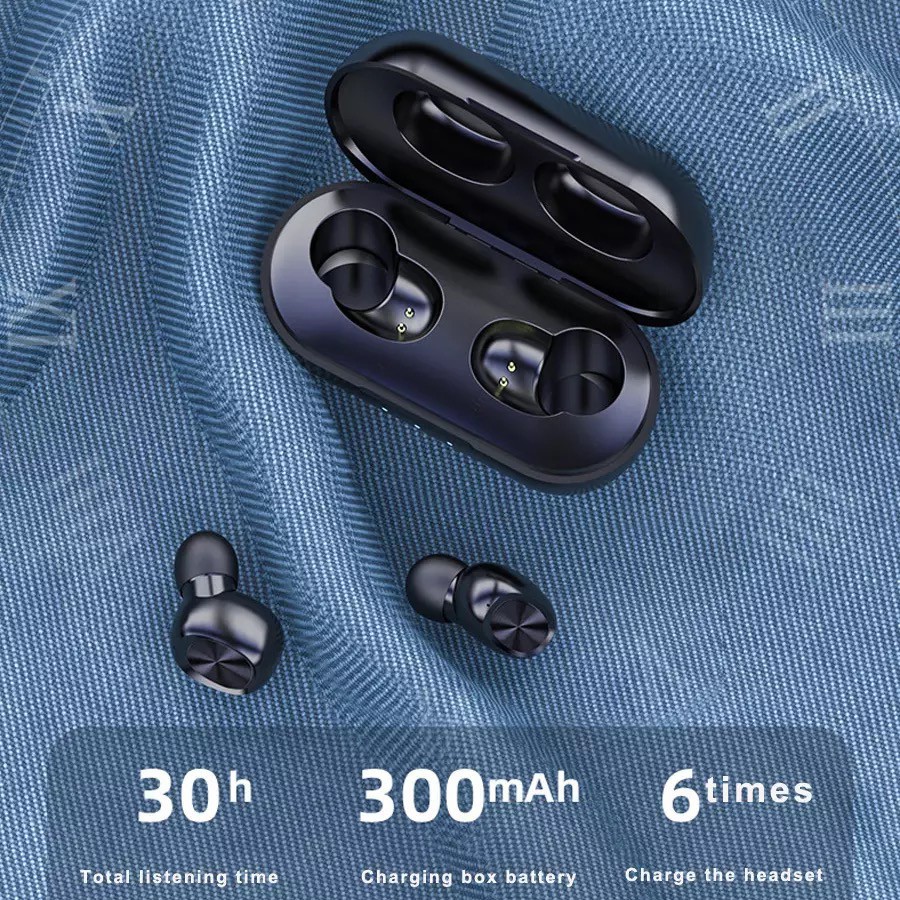 【Ready Stock】B5 TWS Bluetooth Wireless Earphone 5.0 Touch Control Earbuds Waterproof 9D Stereo Music Headset Power Bank