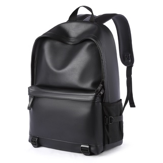 ICONZERO Thời Trang Nam Da Ba Lô Nam 15 inch Laptop Trường Học bagpack Người Đại Học Daypack Đen Du Lịch Ba Lô Backpack