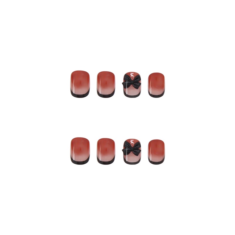 Set 24 móng giả N254 đính đá cao cấp ( tặng kèm keo và dũa )