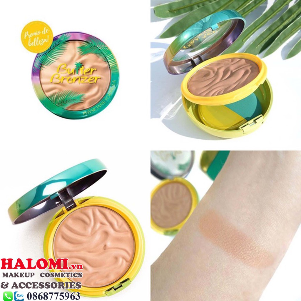 Phấn tạo khối dừa Physician Formula Butter Bronzer tạo khối mềm mịn giúp khuôn mặt thon gọn sắc nét chính hãng HALOMI