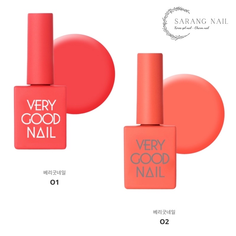 Sơn Very Good Nail chính hãng Hàn Quốc tone Cam Orange