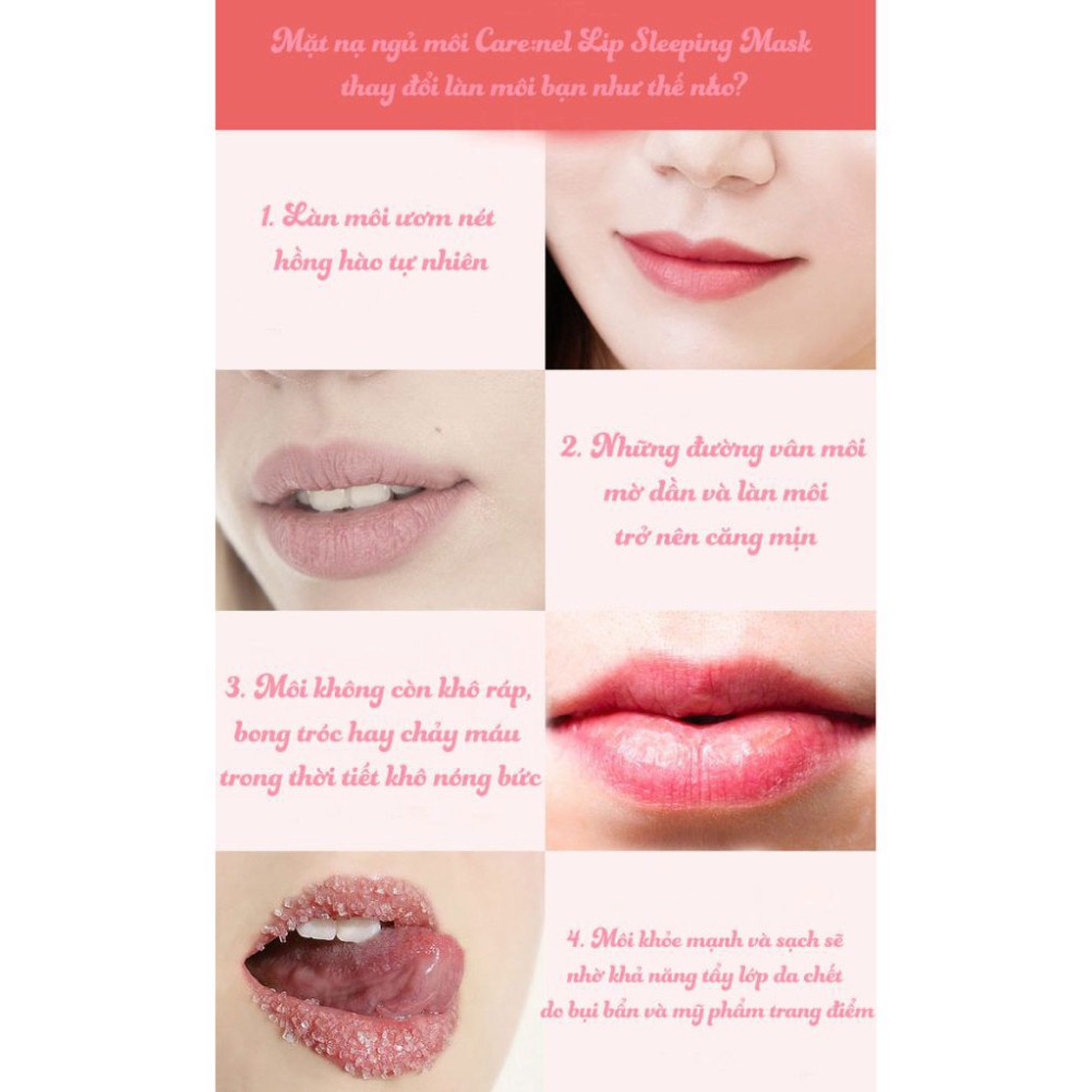 [Bu123]  Mặt nạ ngủ môi dưỡng ẩm và tẩy tế bào chết hương dâu – Care:nel Lip Sleeping Mask Berry 5g | BigBuy360 - bigbuy360.vn