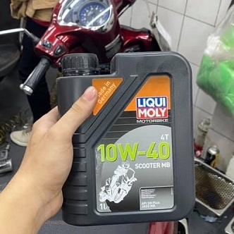 Nhớt xe ga LIQUI MOLY 4T SCOOTER MB 10W40 1 Lít - Tặng khăn lau xe