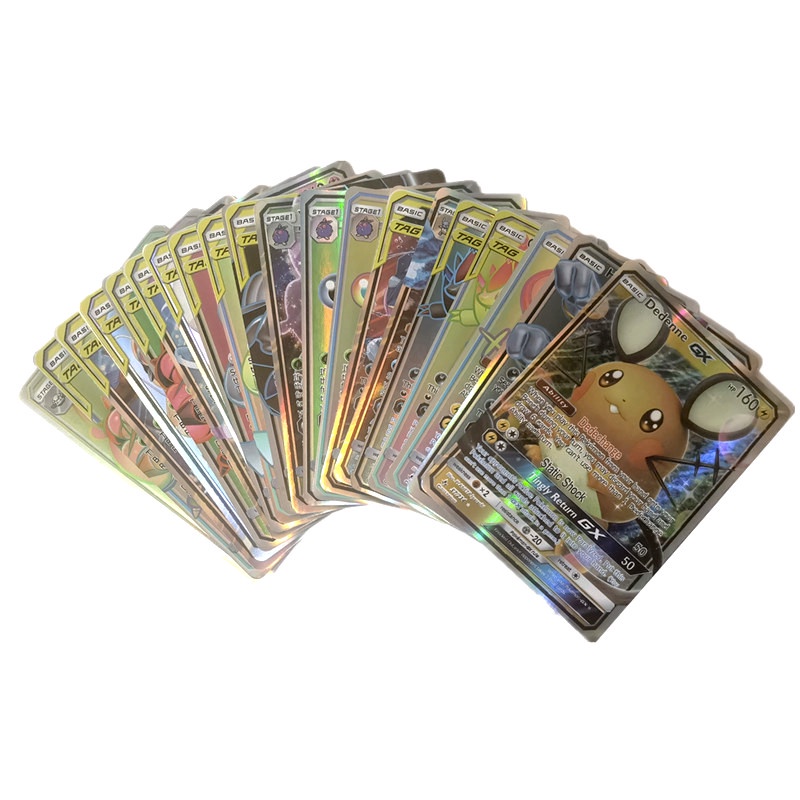 Set 20 / 60 / 120 Thẻ Bài Pokemon Đồ Chơi Phiên Bản Tiếng Anh