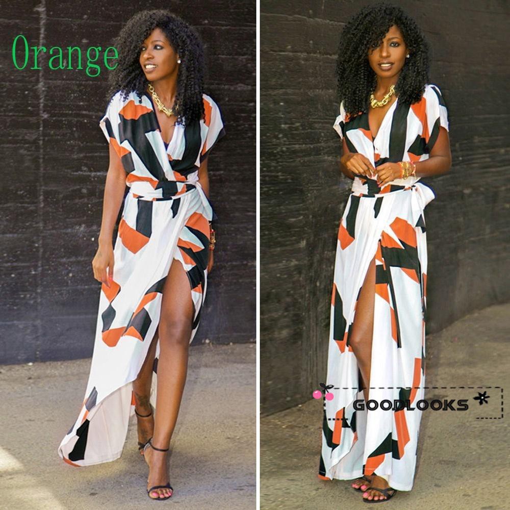 HGL♪New Sexy Women Summer Long Maxi BOHO Evening Party Dress Beach Dresses Sundress | BigBuy360 - bigbuy360.vn